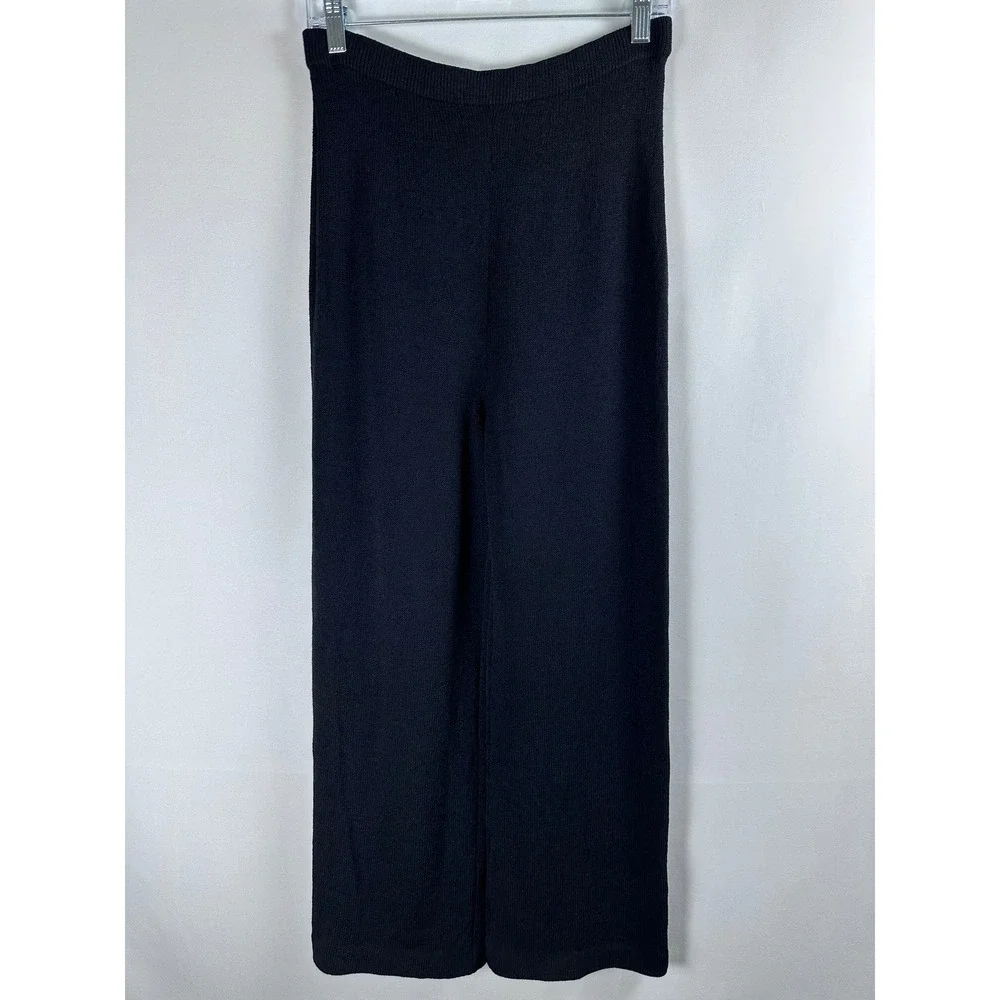 Vintage St. John Basics Black Santana Knit Pull On Pants Size 2 Made In USA 90s